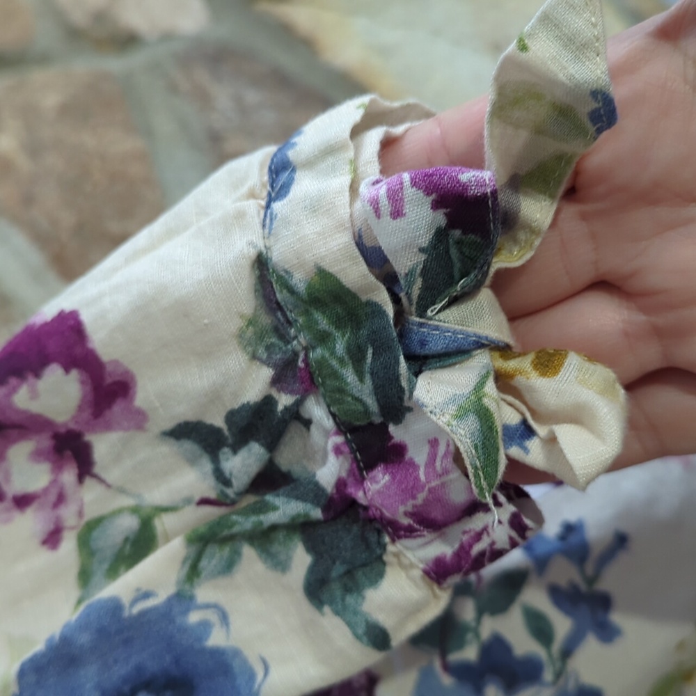 Hester & orchard linen blend floral top - Picture 7 of 12
